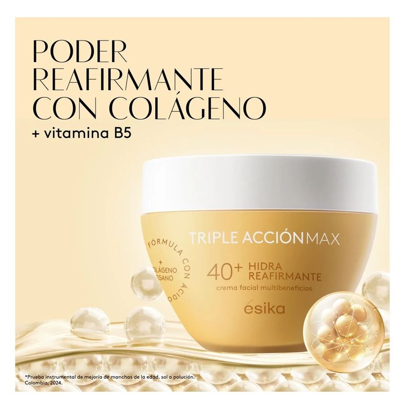 ESIKA - Crema Facial Hidra Reafirmante 40+ Triple Acción Max 200g