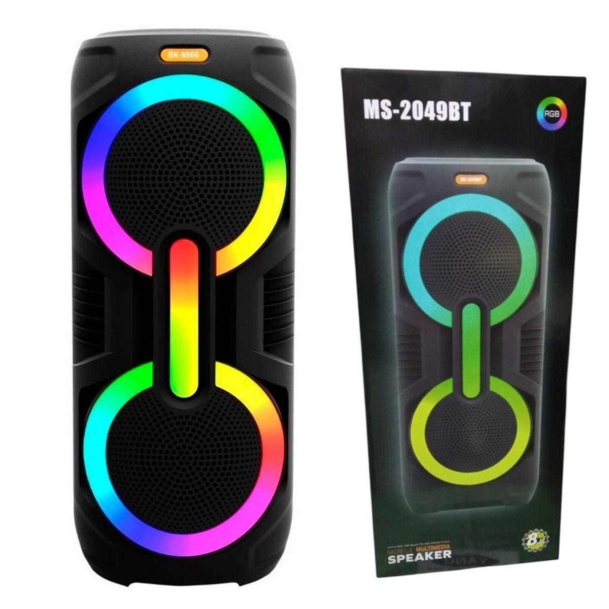 GENERICO - Parlante inalambrico Bluetooth USBFM 25W grande SM-2049BT