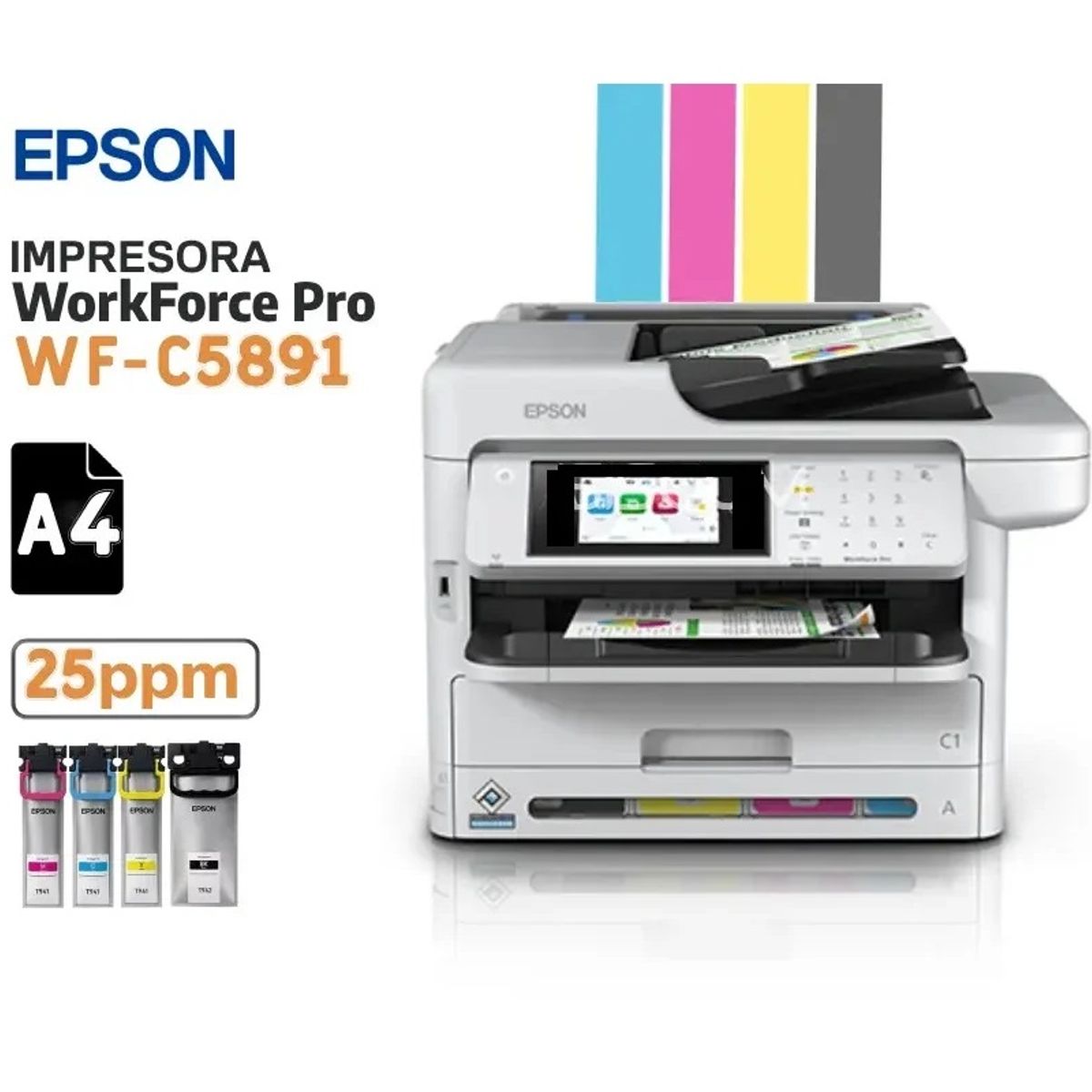 EPSON - Impresora Multifuncional Epson WorkForce WF-C5891 WIFI LAN