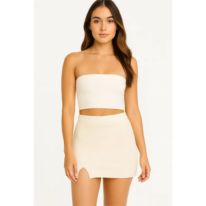 AMA OUTFITTERS - MINIFALDA DE HILO MIKONOS