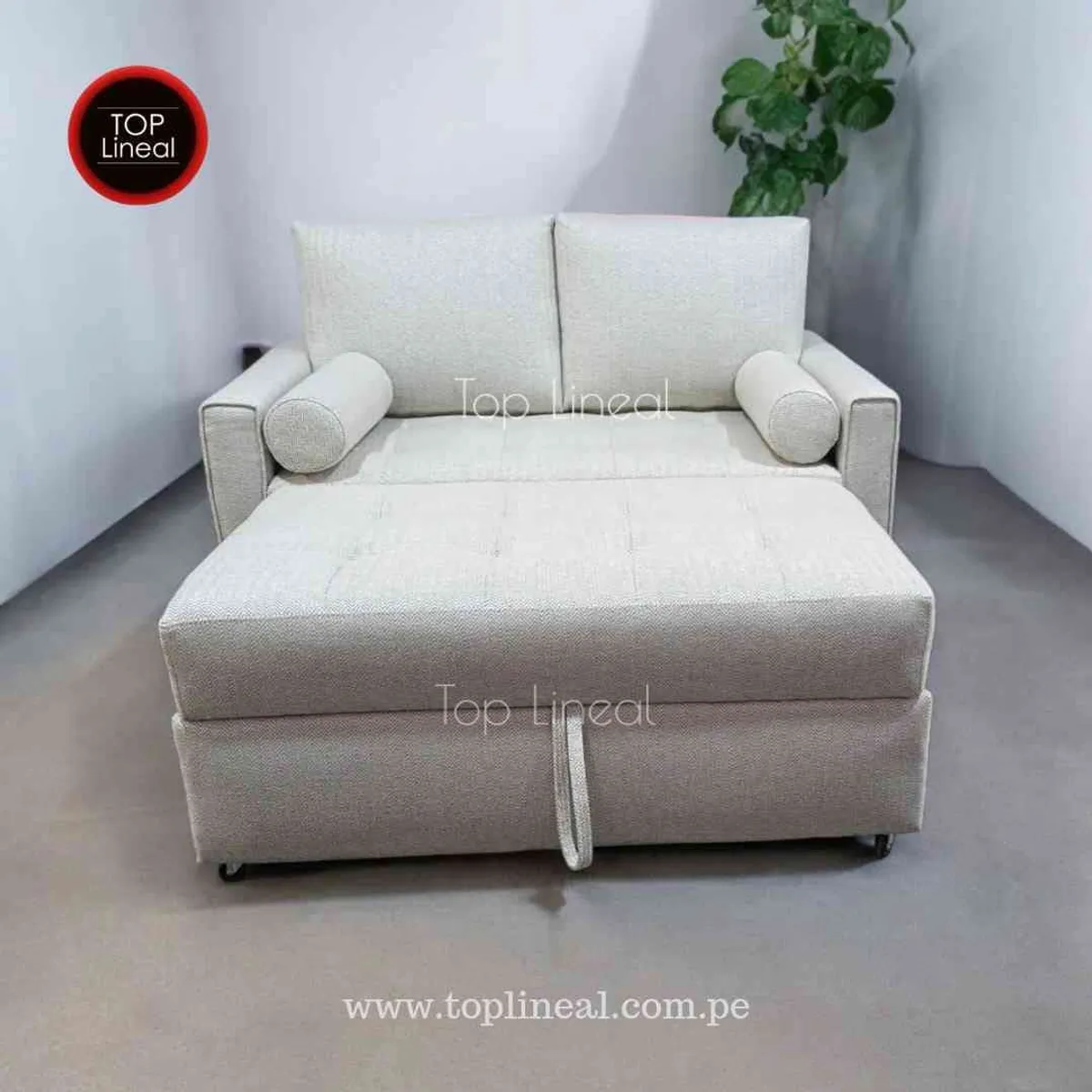 GENERICO - Sofá Cama 1.5 Plaza Top - Tela BR10