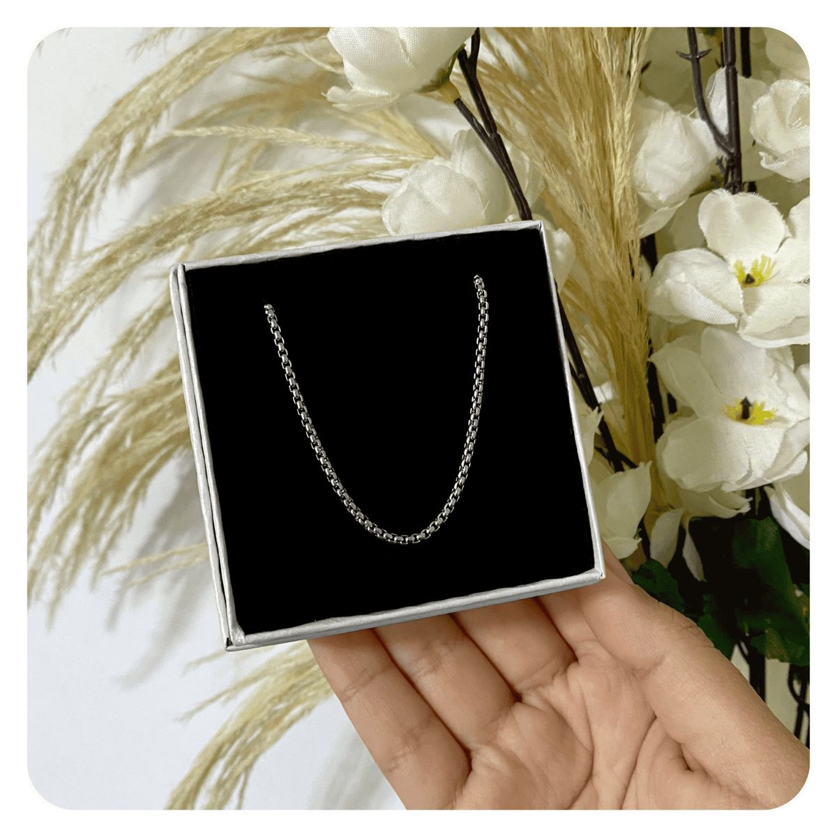 GENERICO - Collar Unisex Cruz Lisa Religiosa Regalo Acero Quirúrgico Plateado