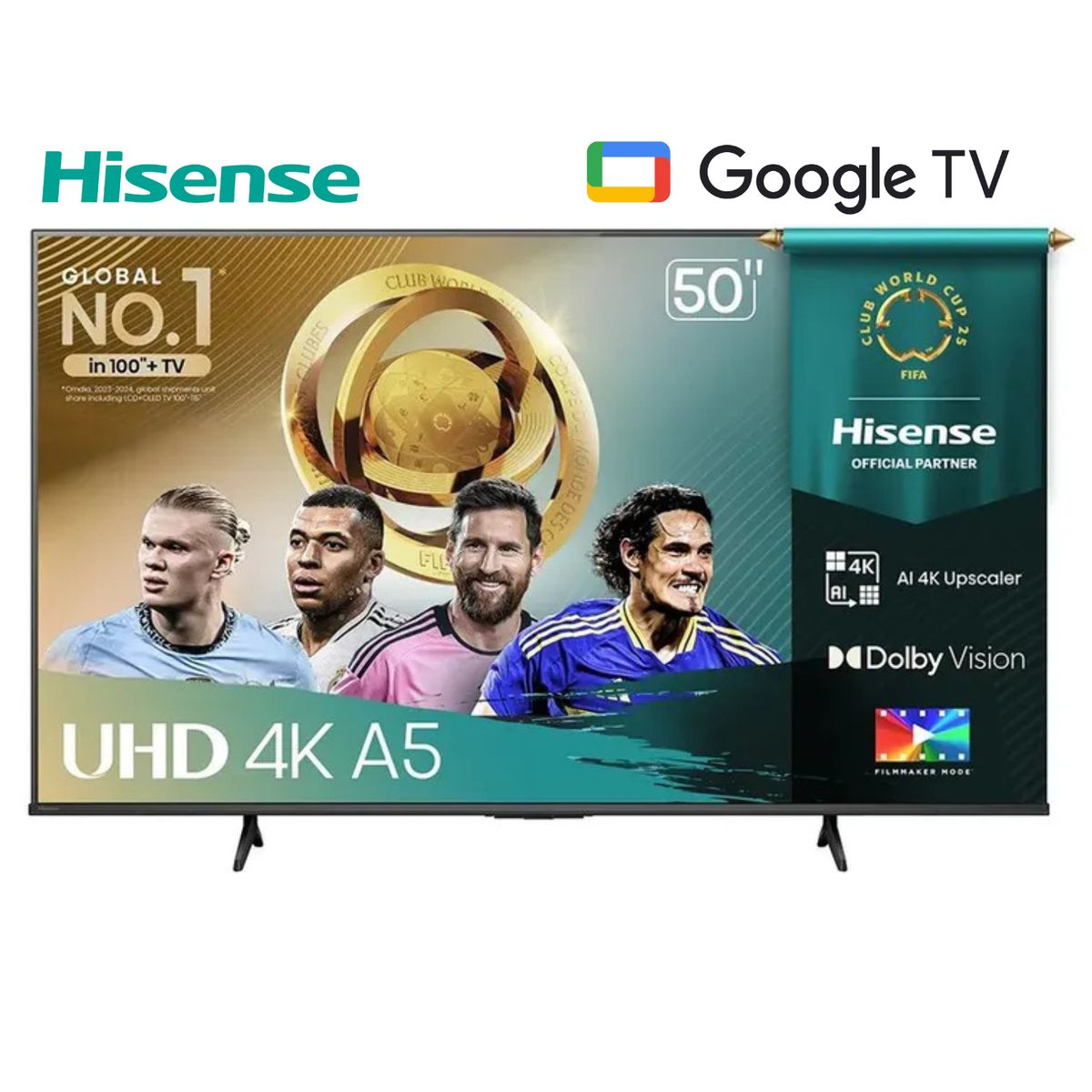 HISENSE - Televisor Hisense 50 50Q6N QLED 4K UHD Google Tv
