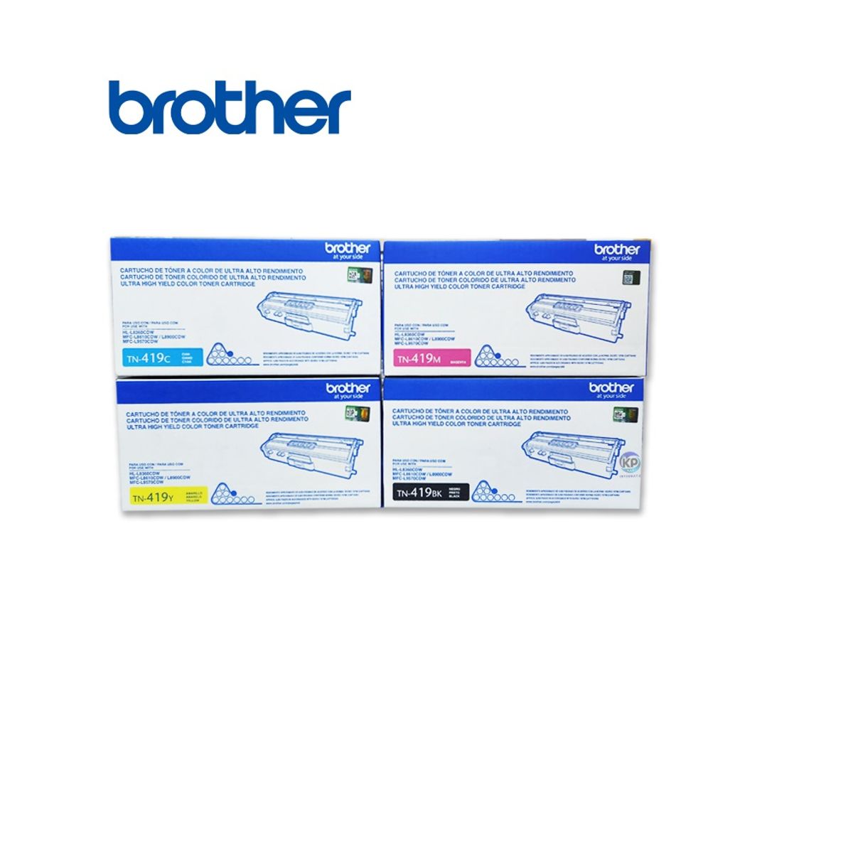 BROTHER - PACK DE TONER BROTHER TN-419 (CYAN-MAGENTA-YELLOW-BK)  PARA L8900