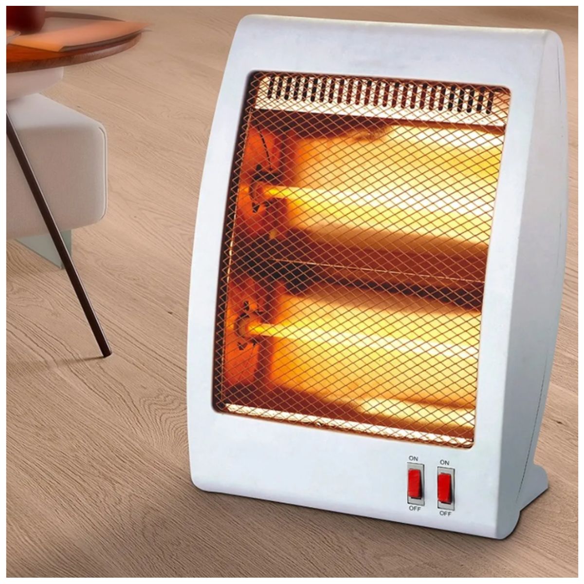 GENERICO - Calefactor Eléctrico de Cuarzo NSB-60 Blanco