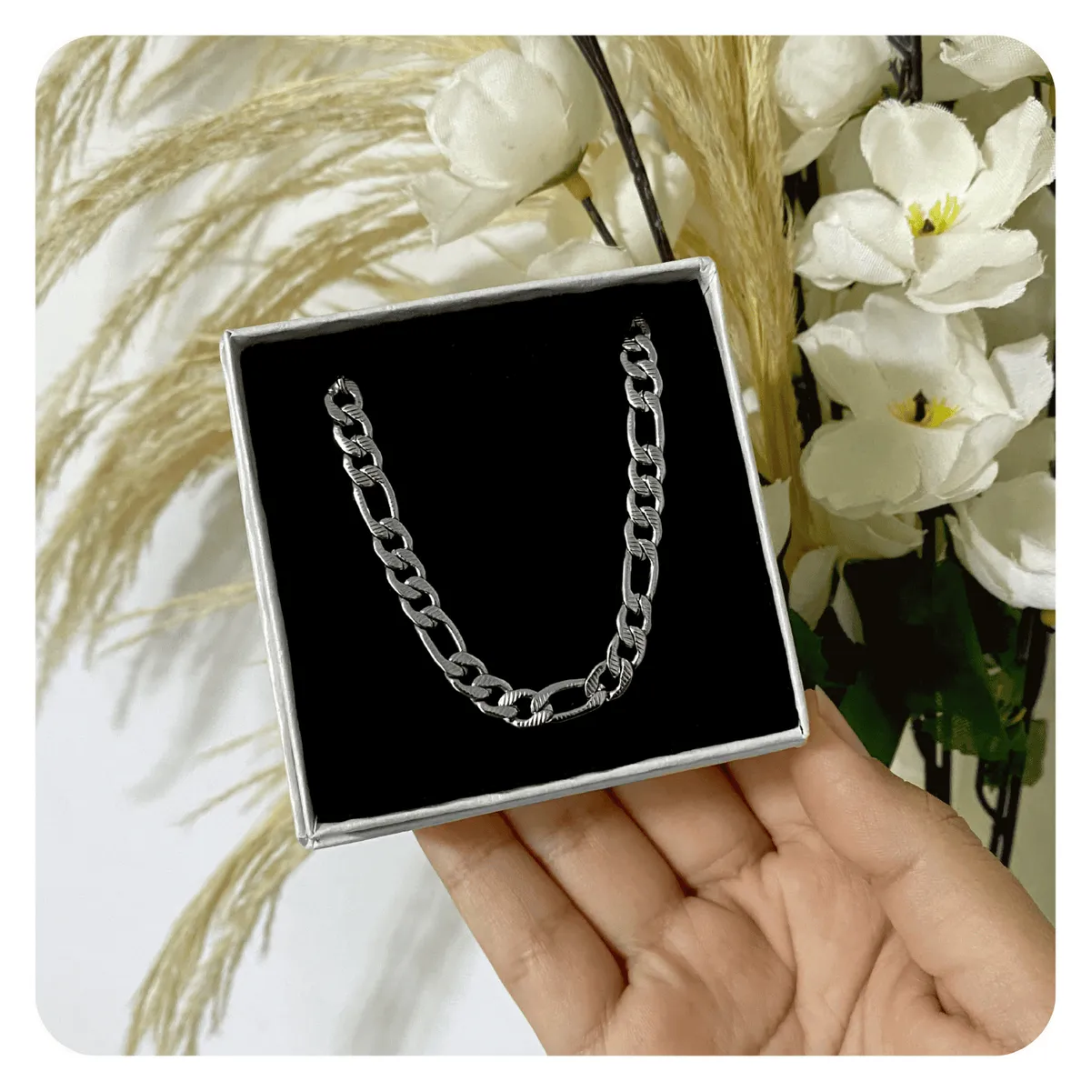 GENERICO - Collar Cruz Cristales Regalo Religioso Acero Quirúrgico Pleateado