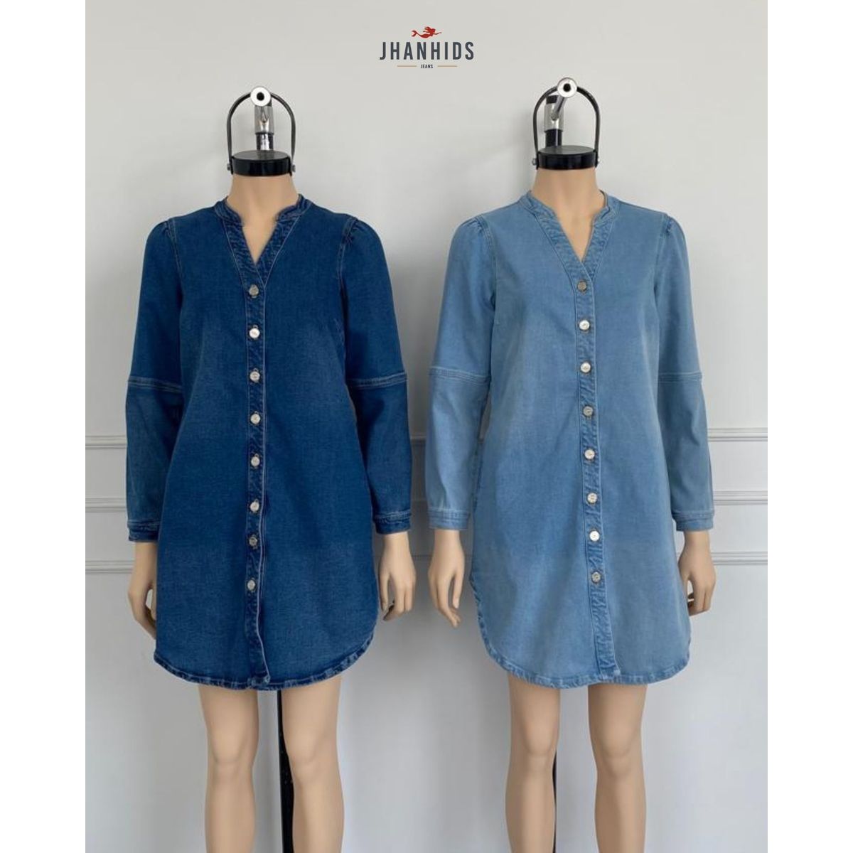 JHAN HIDS - Vestido Midi Denim Nasli