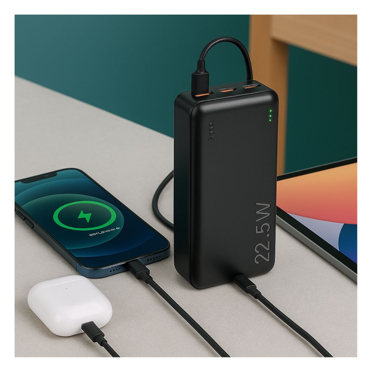 HOCO - Power Bank Hoco 30000mAh Bateria Portatil Carga Rápida 22-5W