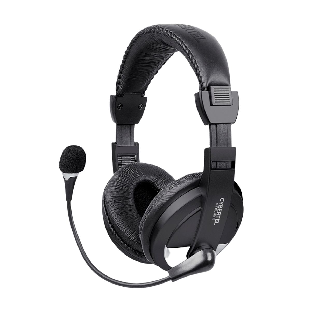 CYBERTEL - Audifono con Microfono Gamer gris con negro H370S-U Cybertel