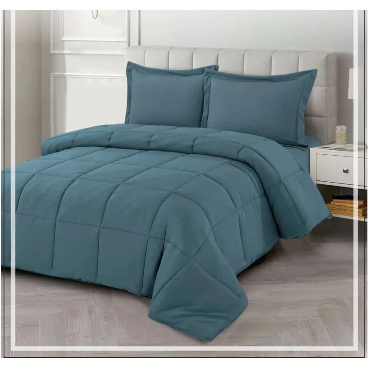 CASATEX - Edredón + Juego de sábanas King size 100% Algodón