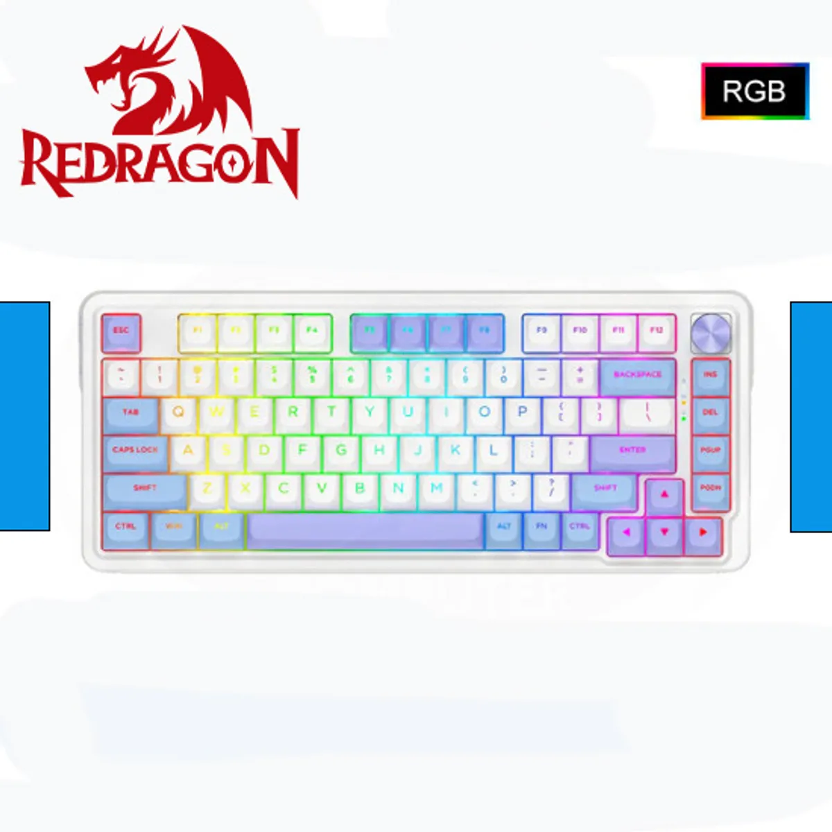 REDRAGON - Teclado Redragon UCALMAX-RGB Wireless English K673WBP