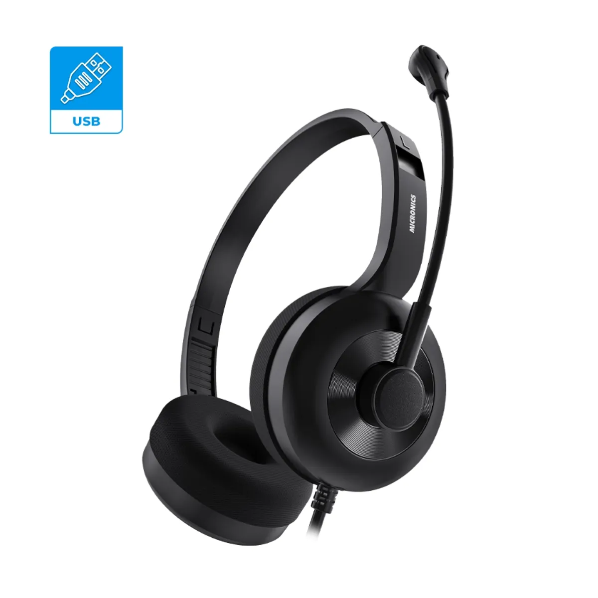 MICRONICS - Audífono con Micrófono H803 Micronics LOTUS USB