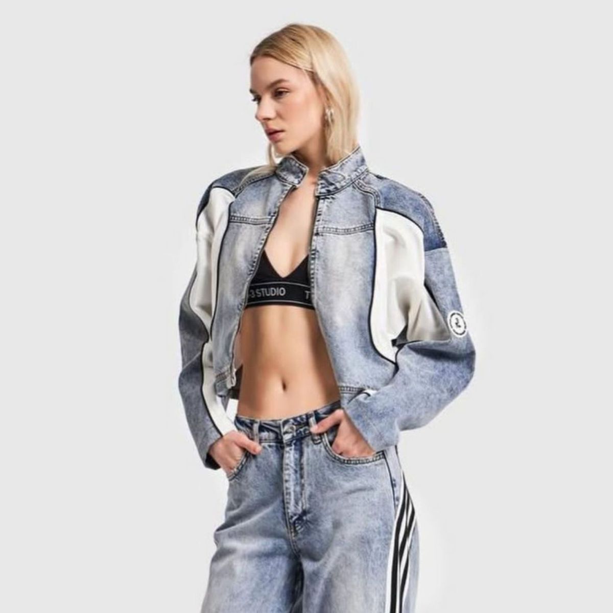 BENCUS JEANS - Casaca Denim Hard Urbano Mujer