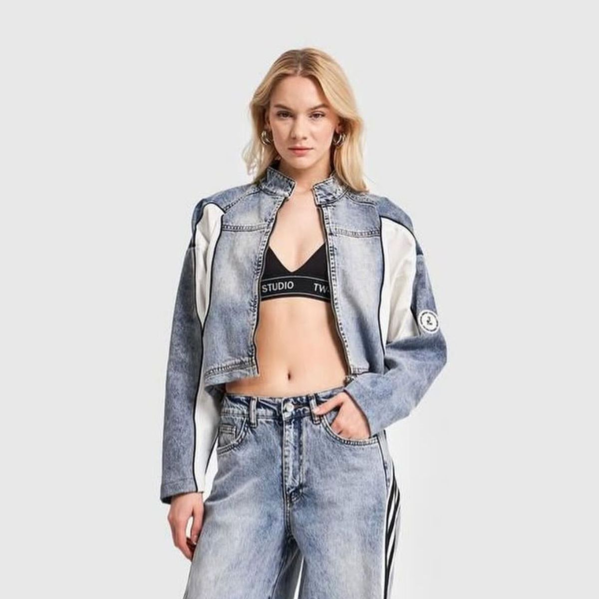 BENCUS JEANS - Casaca Denim Hard Urbano Mujer