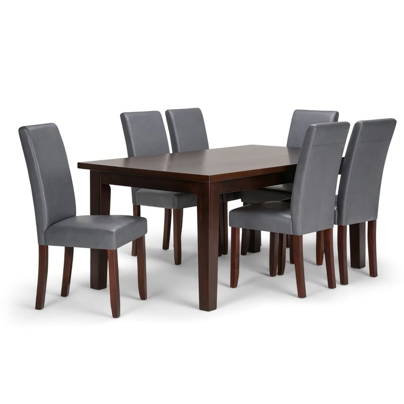 STIL NOVO - JUEGO DE COMEDOR 6 SILLAS CAROLINA GRIS OSCURO
