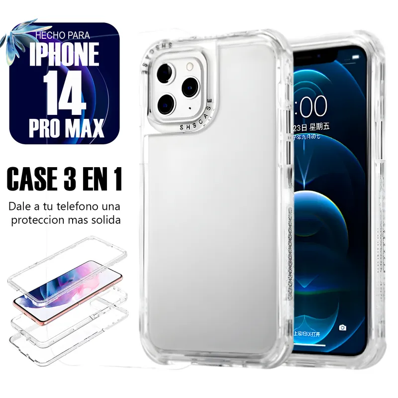 ASIA IMPORT - Case Triple es 3 en 1 Para Iphone 14 Pro Max