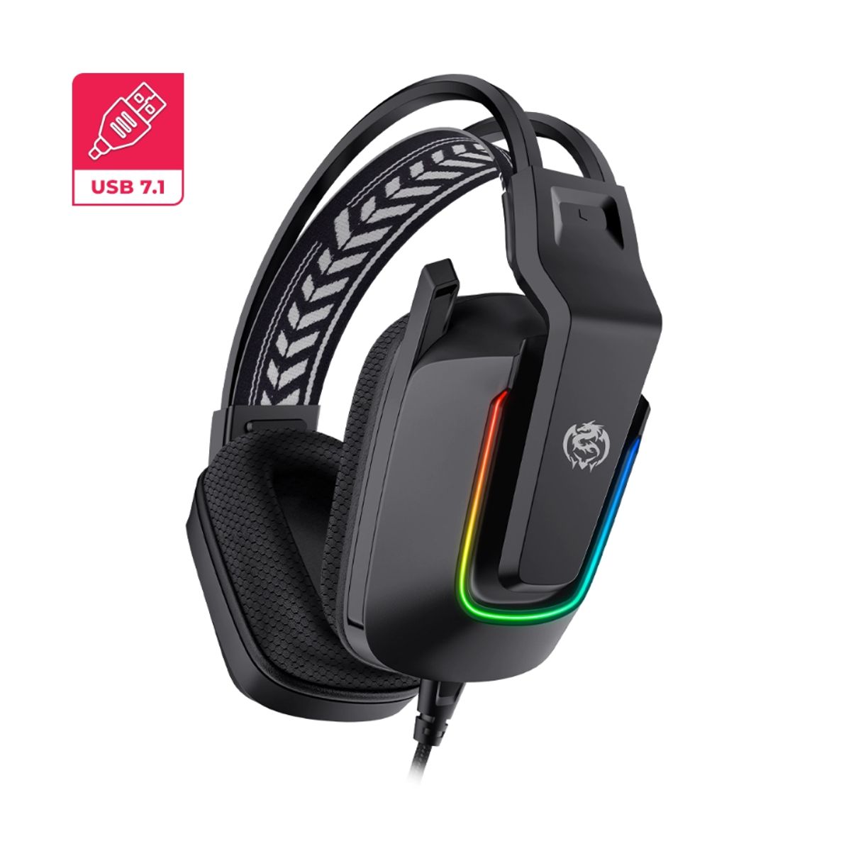 CYBERTEL - Audífono con Micrófono Gamer USB 7.1 H700 ELEMENT Cybertel