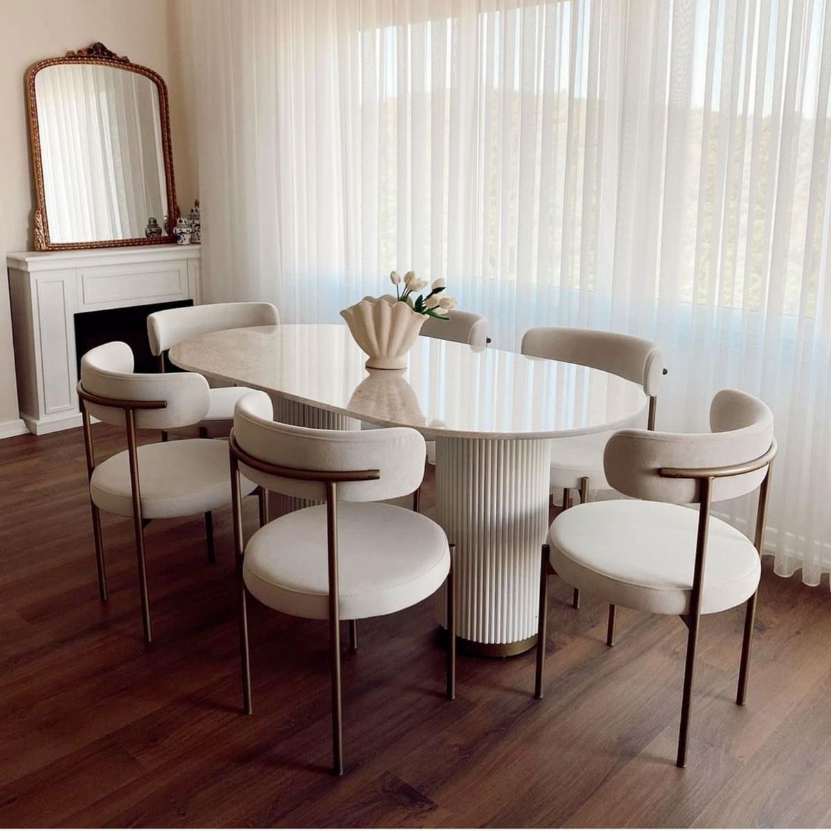 STIL NOVO - JUEGO DE COMEDOR 6 SILLAS VERA TAUPE