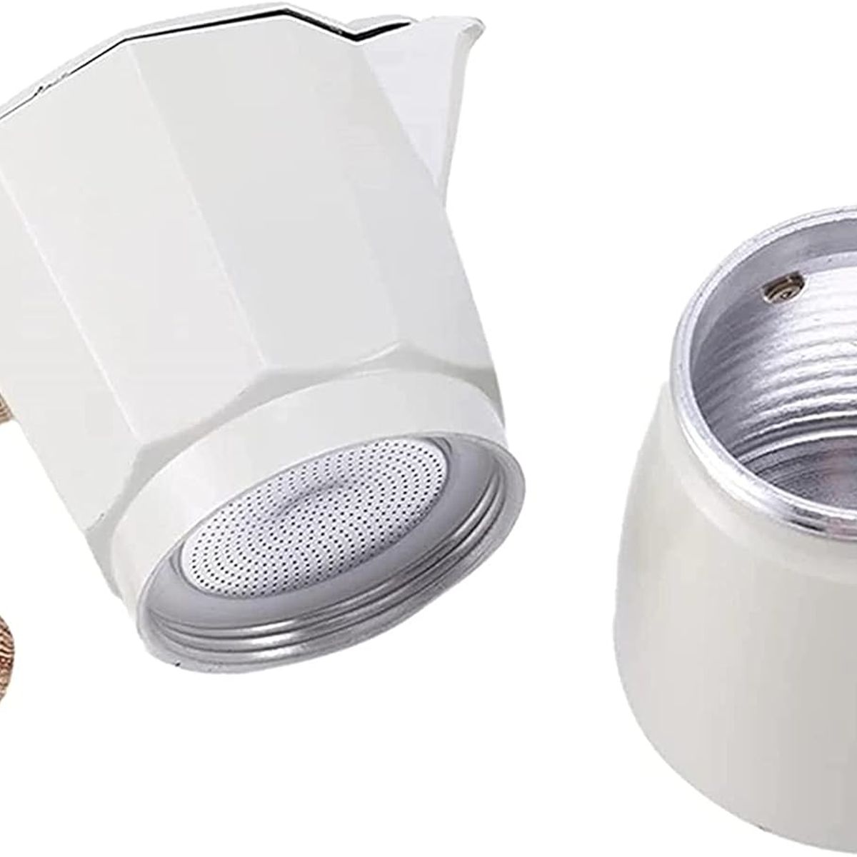 GENERICO - Cafetera  vintage blanco  9 tazas