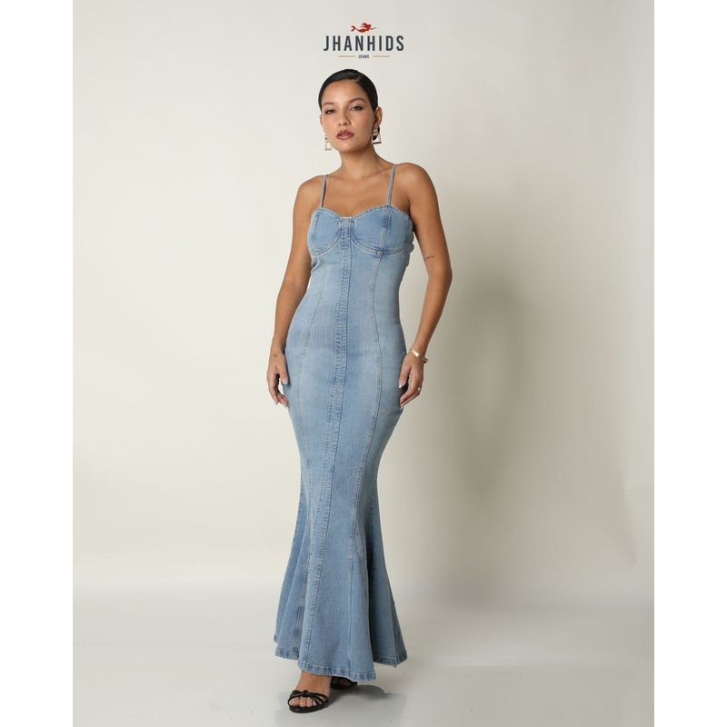 JHAN HIDS - Vestido Largo Denim Nara