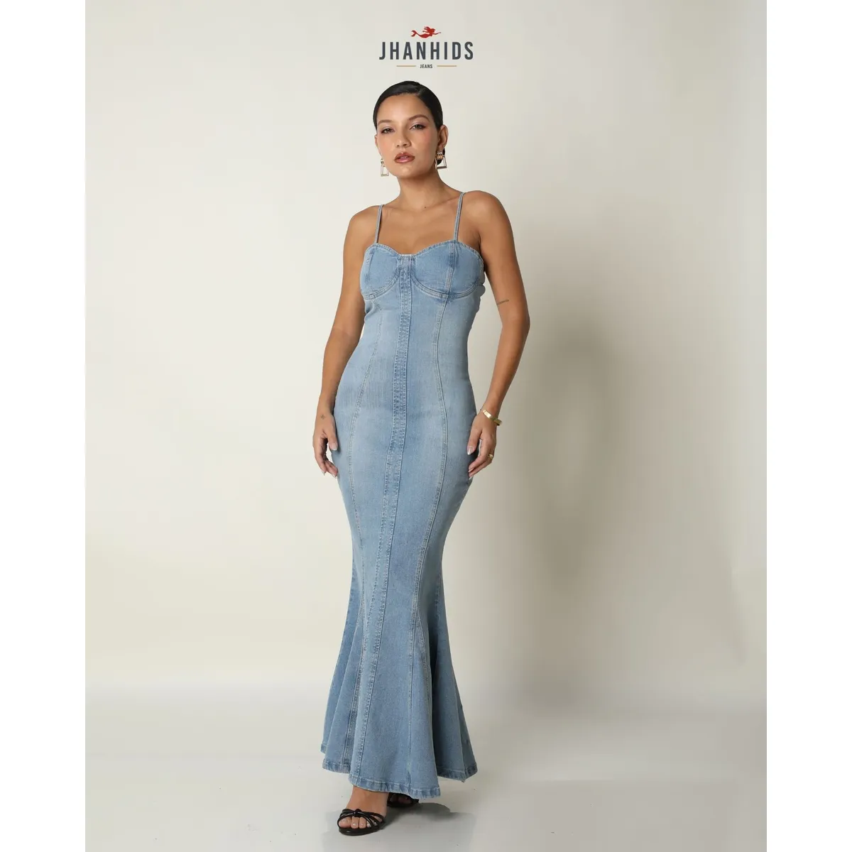 JHAN HIDS - Vestido Largo Denim Nara