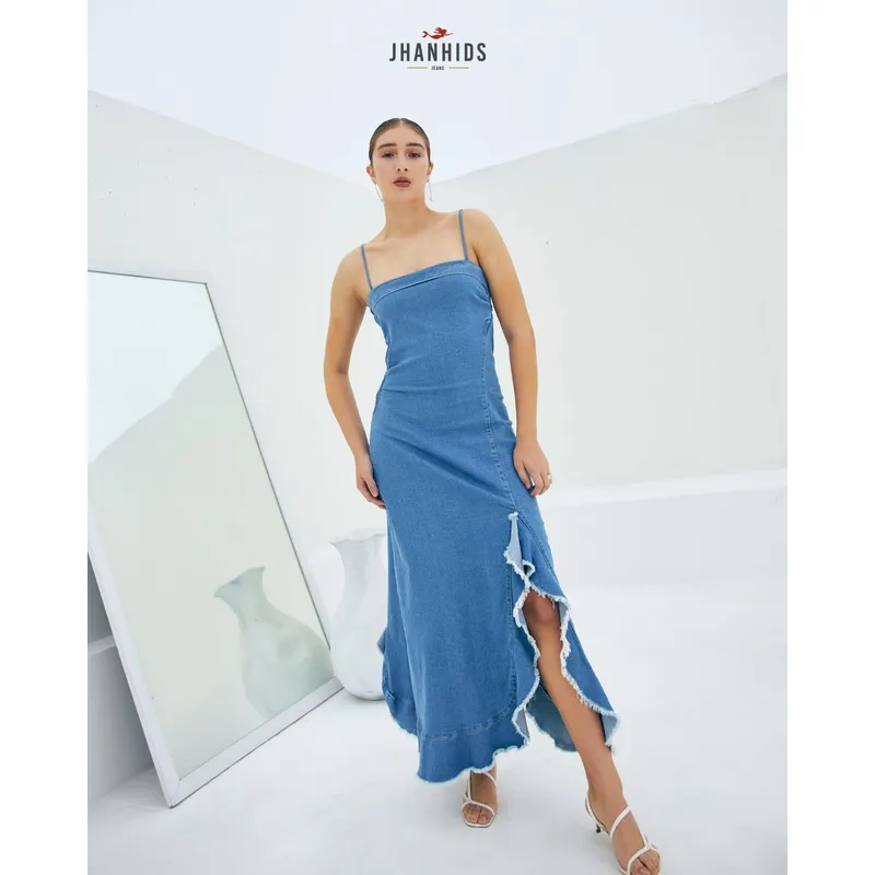 JHAN HIDS - Vestido Midi Denim Alba