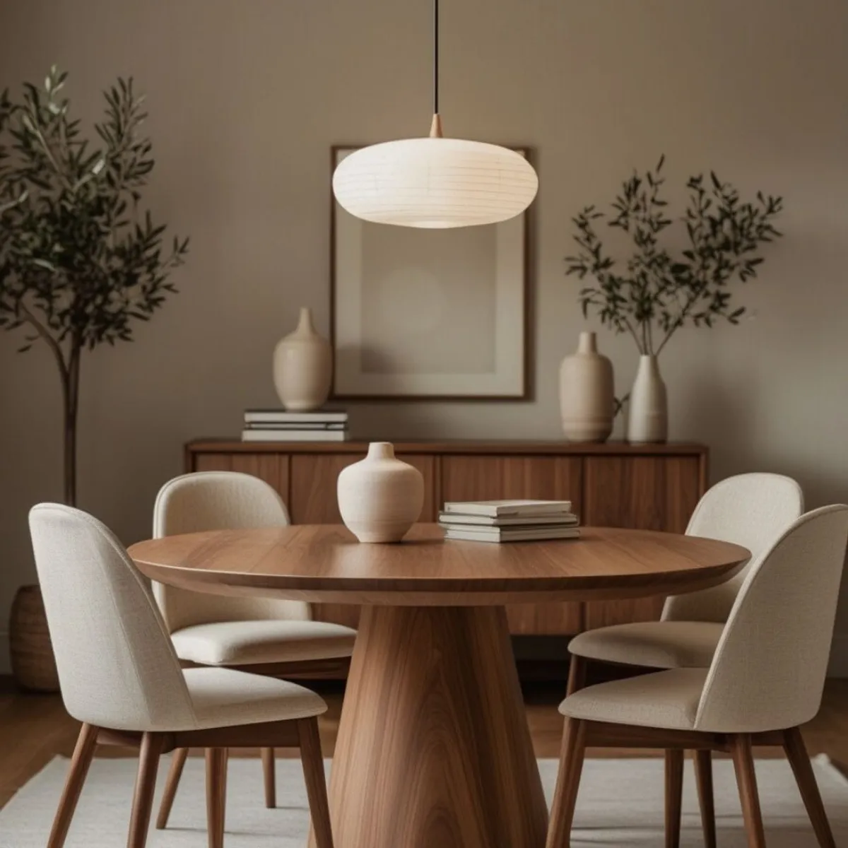 STIL NOVO - JUEGO DE COMEDOR 4 SILLAS KIARA BEIGE CLARO