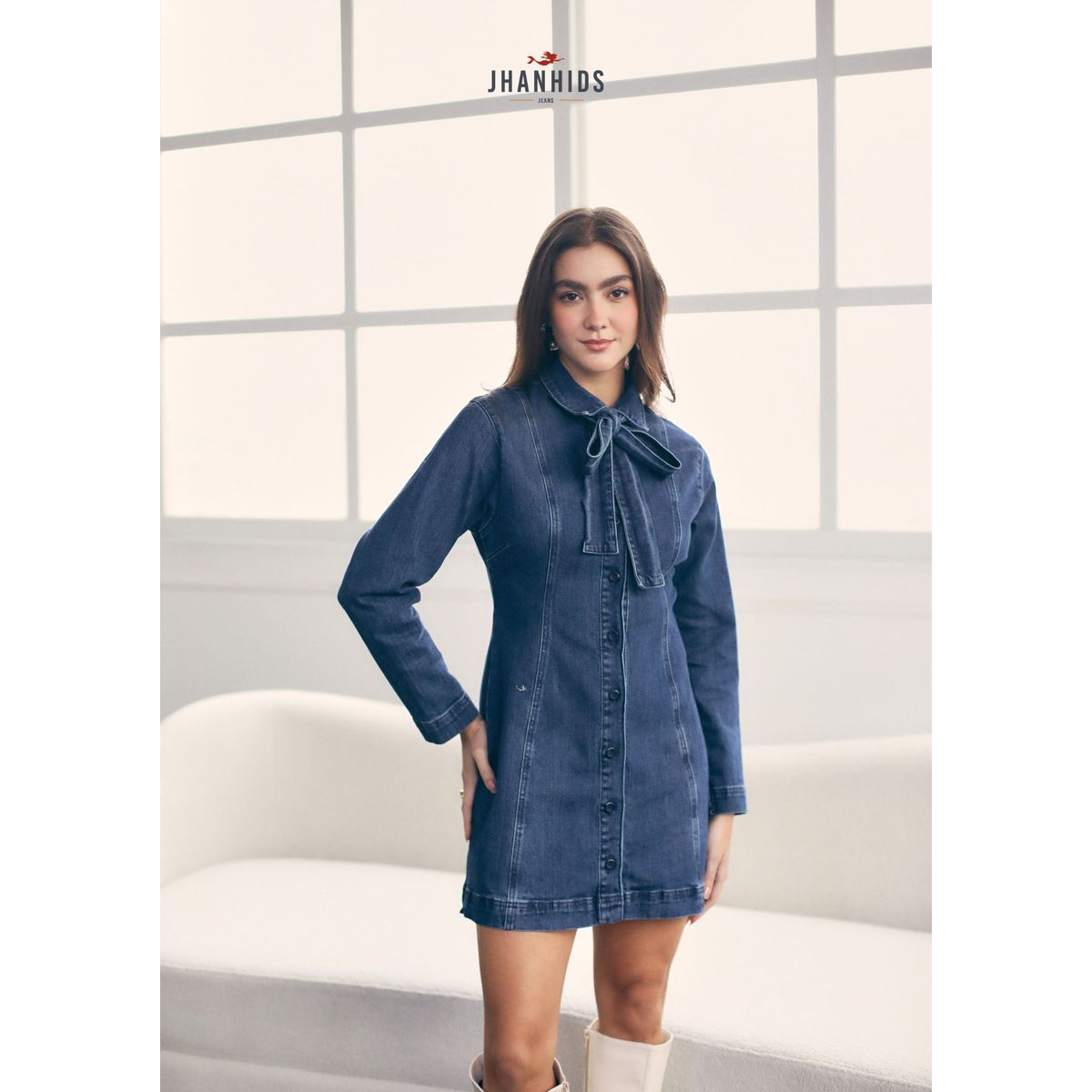 JHAN HIDS - Vestido Denim Corto Wanda