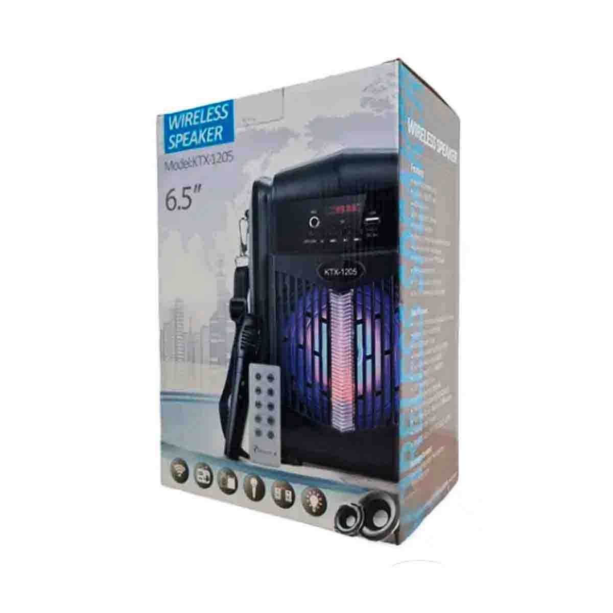 GENERICO - Parlante con Microfono Potente de Tonalidad Negro