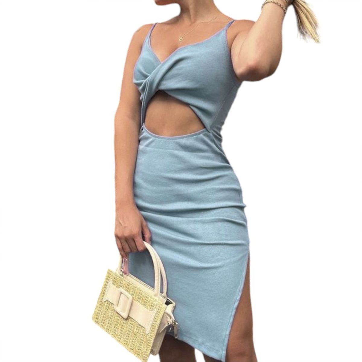 GENERICO - Vestido Rip Yaki Col-21 Celeste