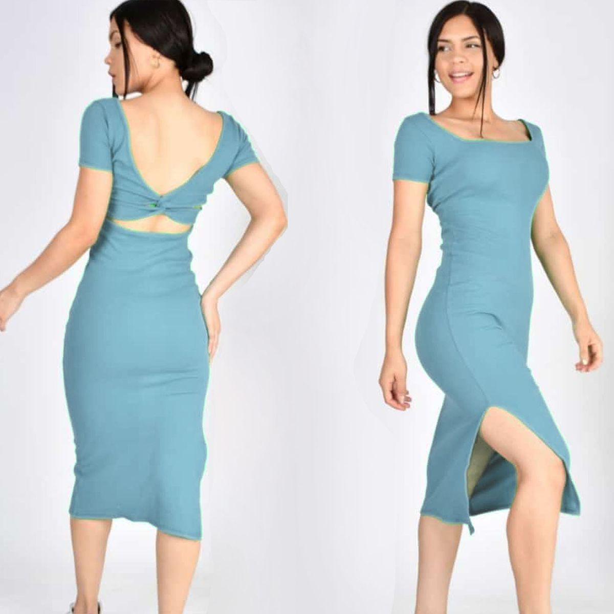 GENERICO - Vestido Para Dama Fabiola Montiva Celeste