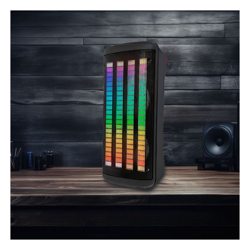 GENERICO - Pack2 Parlante con Microfono de 8pulg Y+Banderitas Adhesivas