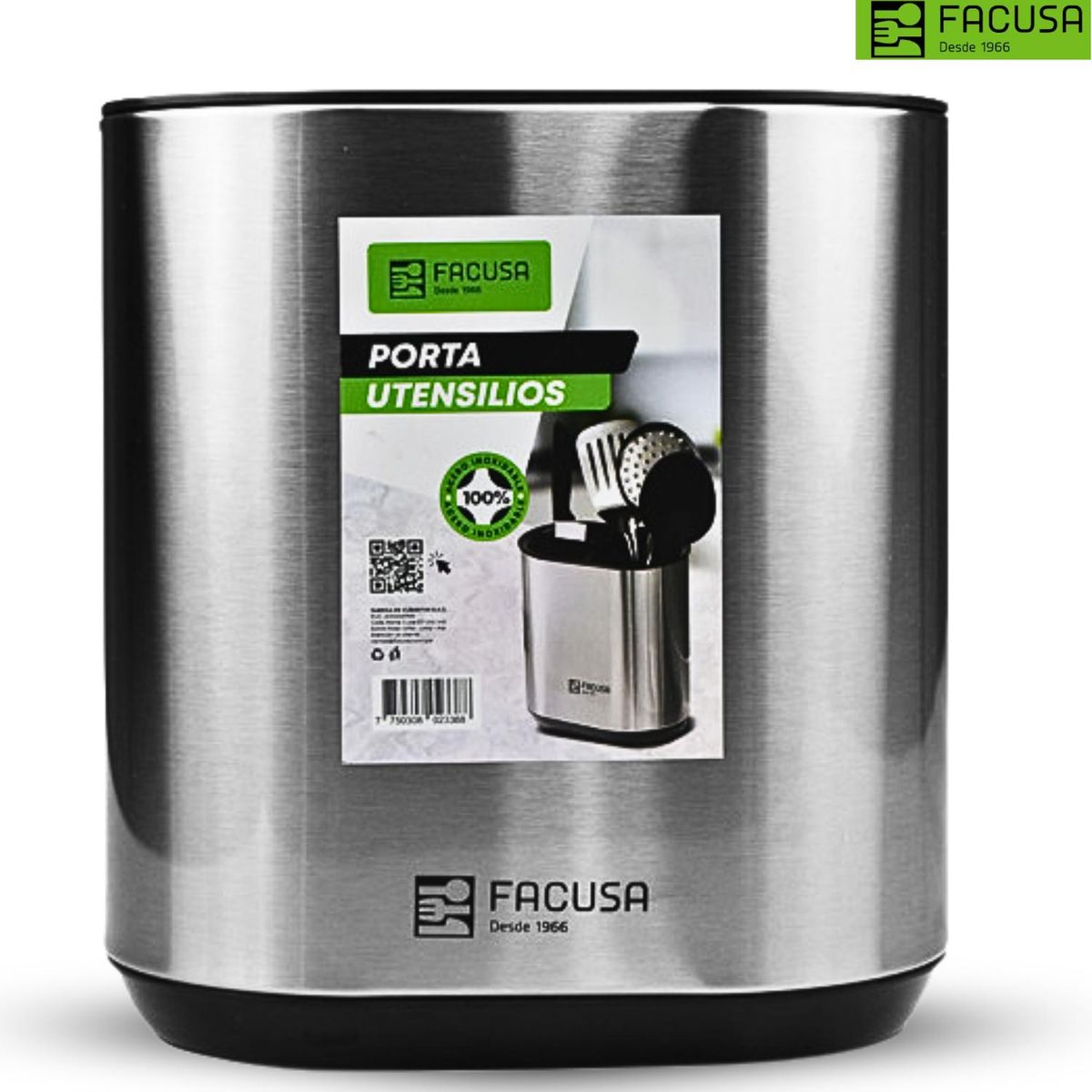 FACUSA - Porta Utensilios de Cocina Acero Inoxidable- facusa