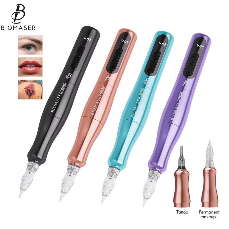 GENERICO - máquina de tatuaje  recargable rotativa inalámbrica permanente