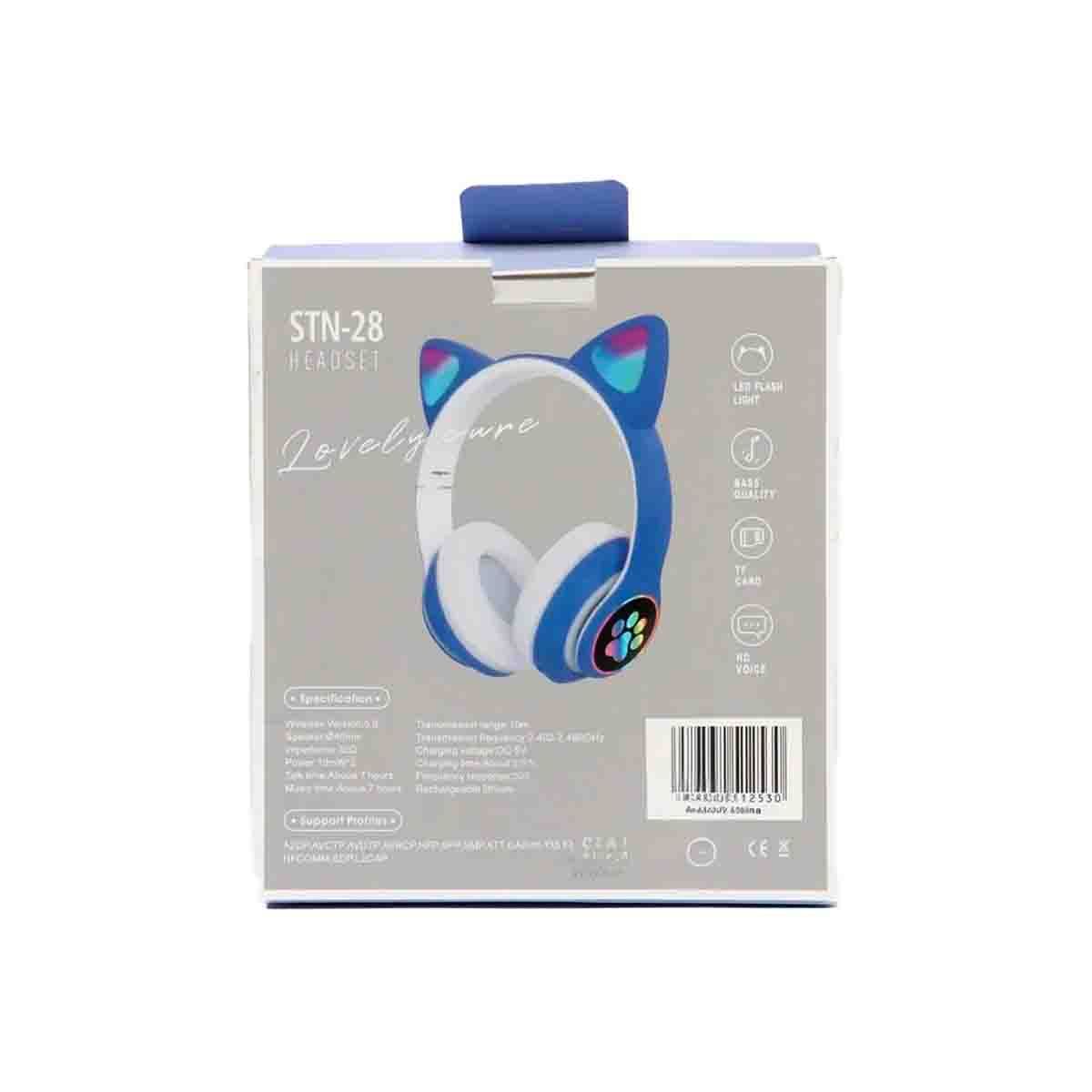 GENERICO - Pack6 Orejera con Luz en Orejitas Azul Y+Regalo Stickers