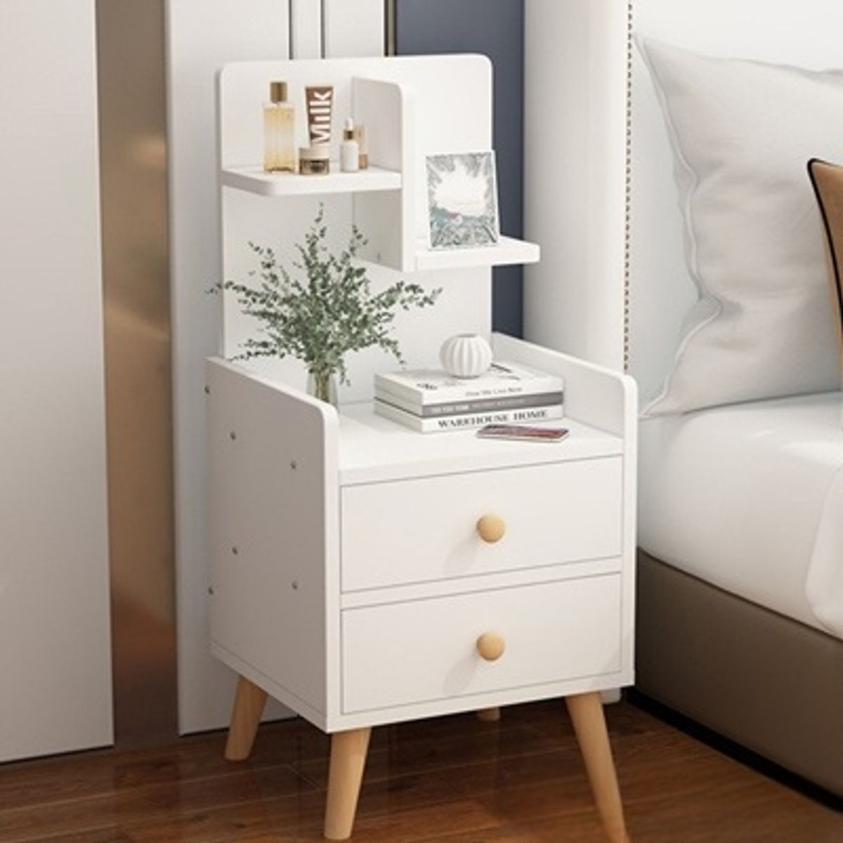 STARHOME - Velador Estilo Nórdico Starhome Staris Color Blanco