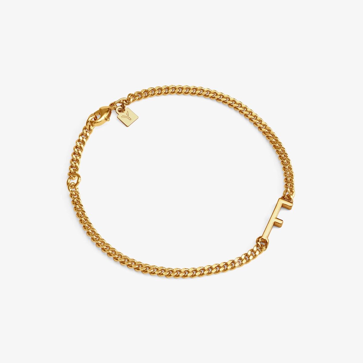 YANBAL - Pulsera Inicial F - Personalizada - YANBAL DORADA