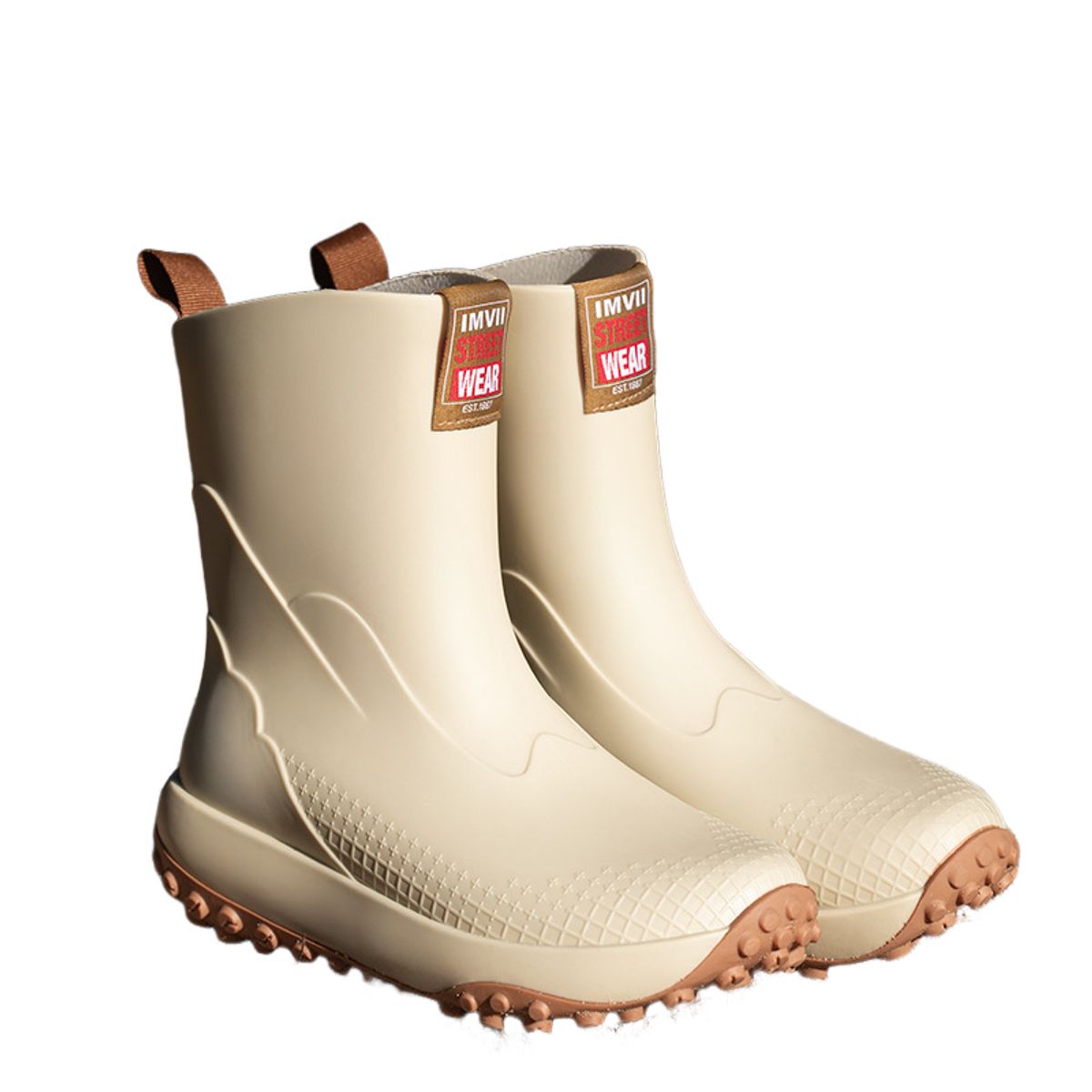 BLWOENS - Botas para lluvia Hombre - Beige