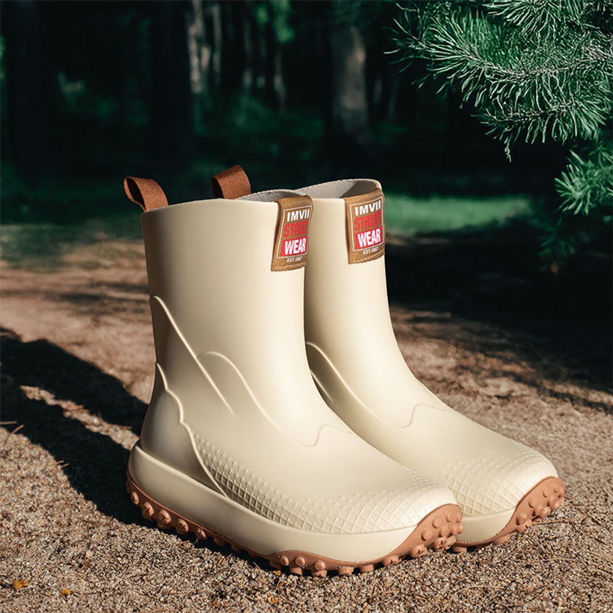 BLWOENS - Botas para lluvia Hombre - Beige