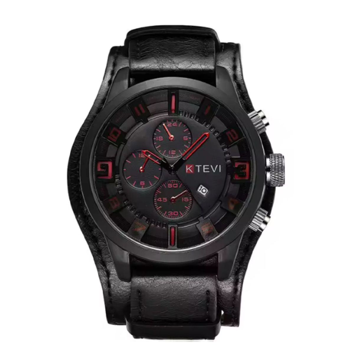OVOTOUMI - Toumi KTE reloj mecánico de gran dial impermeable - Negro
