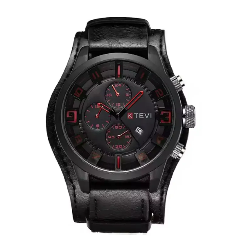 OVOTOUMI - Toumi KTE reloj mecánico de gran dial impermeable - Negro