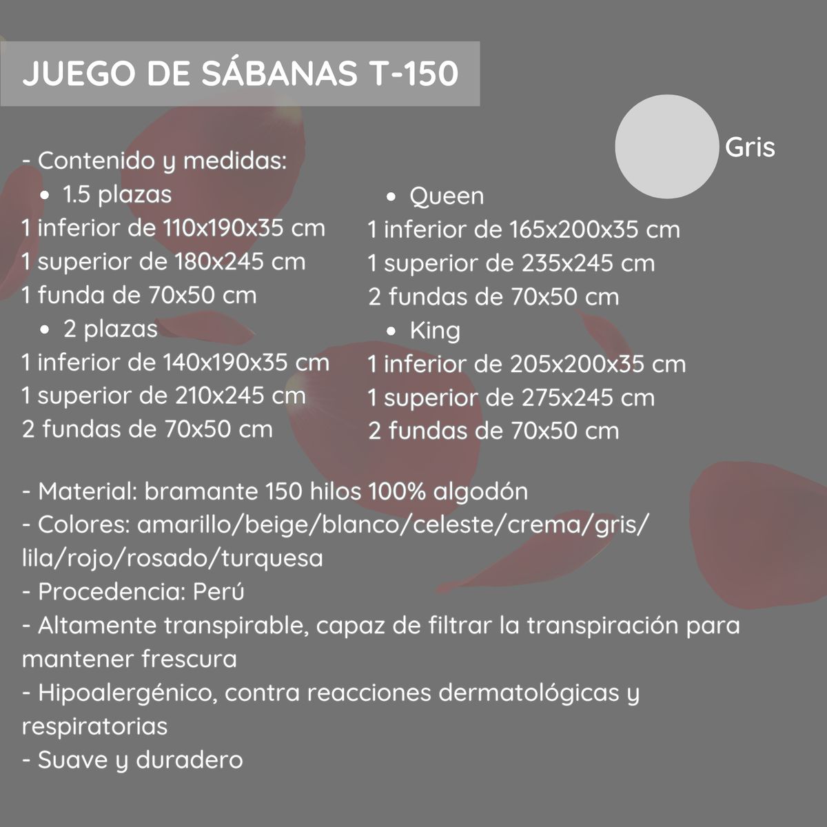 GENERICO - Juego de sábanas Cool House T-150 100% algodón