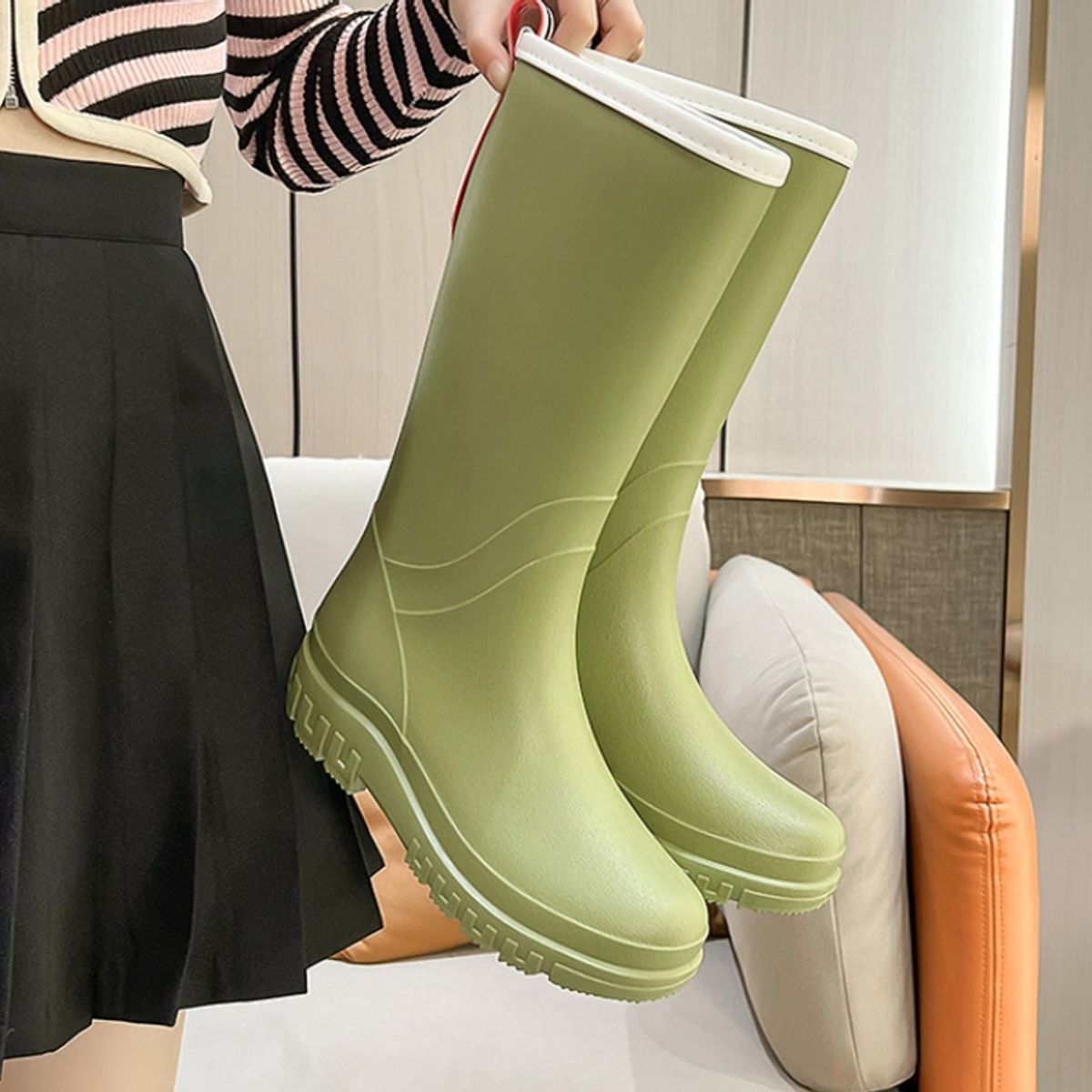 BLWOENS - Botas para lluvia Mujer - Verde