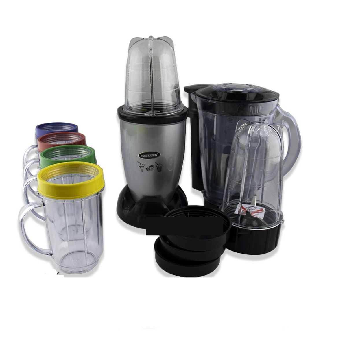 GENERICO - Licuadora Extractor Mr magic 21 piezas 700 watts Plomo 3 en 1