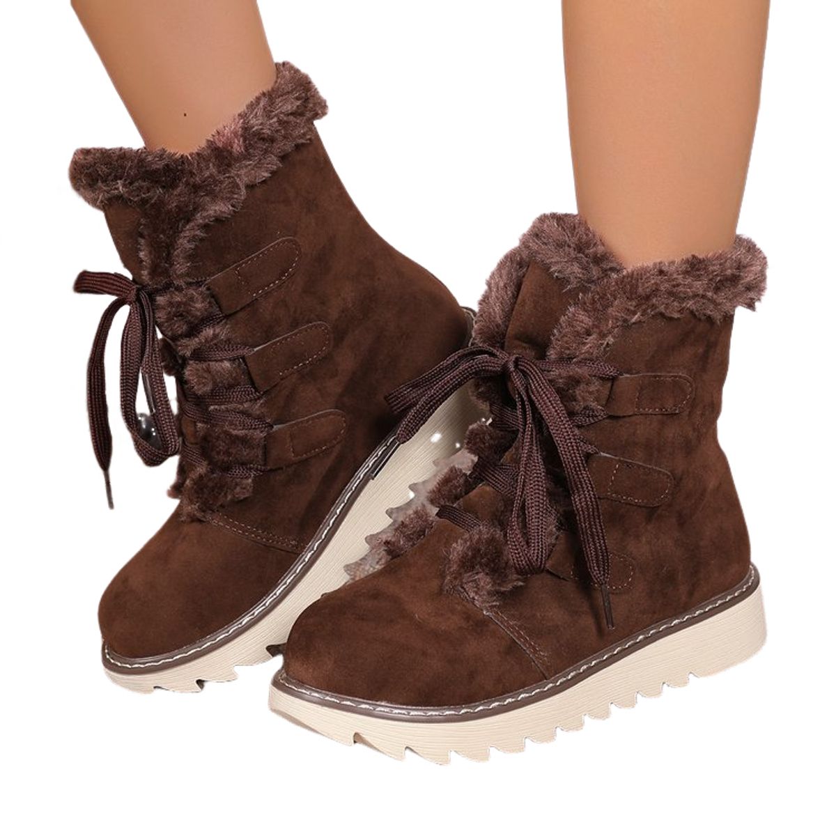 BLWOENS - Botas de invierno Mujer - Café