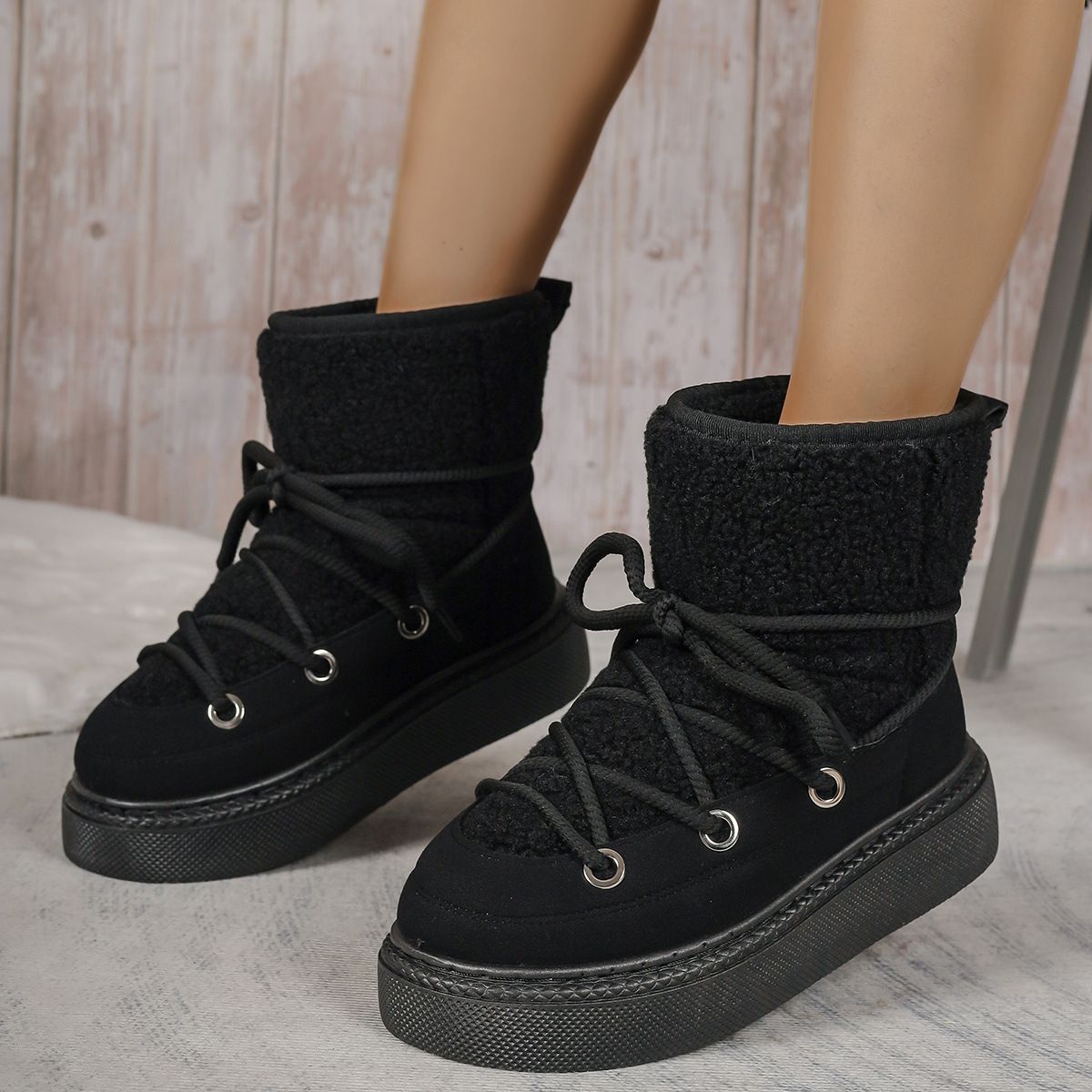 BLWOENS - Botas de invierno Mujer - Negro