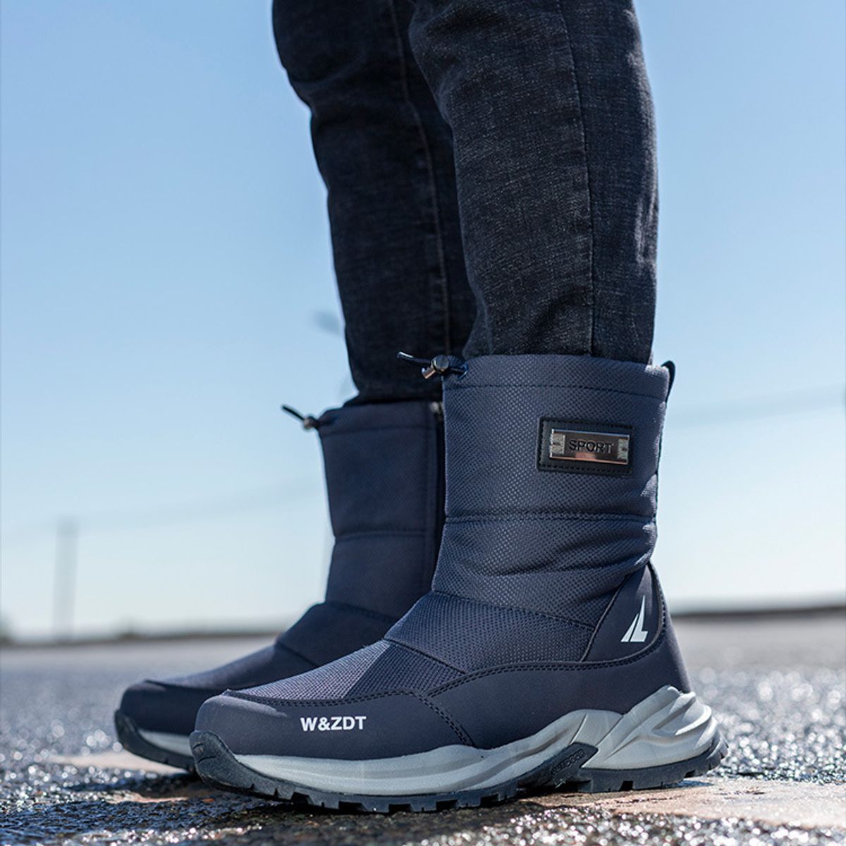BLWOENS - Botas de invierno Hombre - Azul