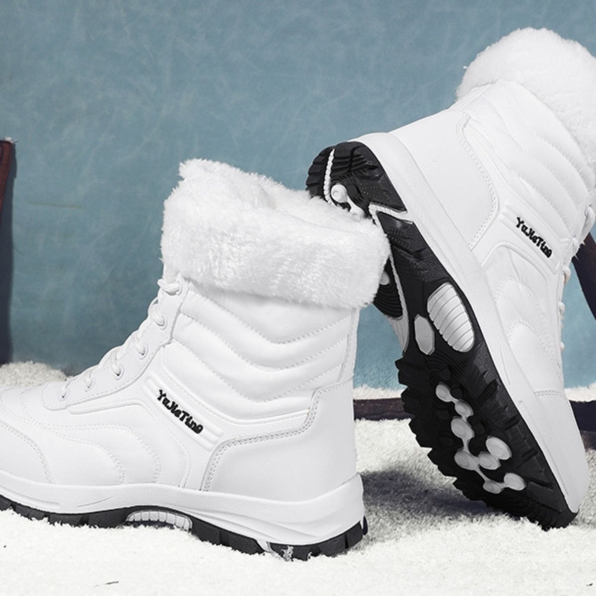 BLWOENS - Botas de invierno Hombre - Blanco