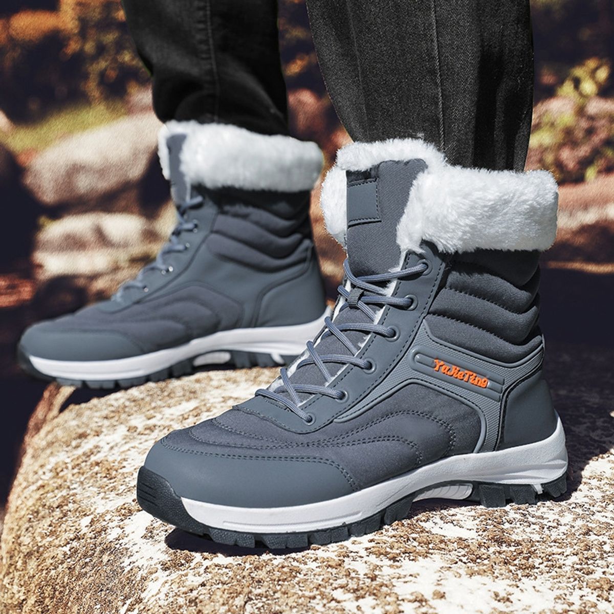 BLWOENS - Botas de invierno Hombre - Azul