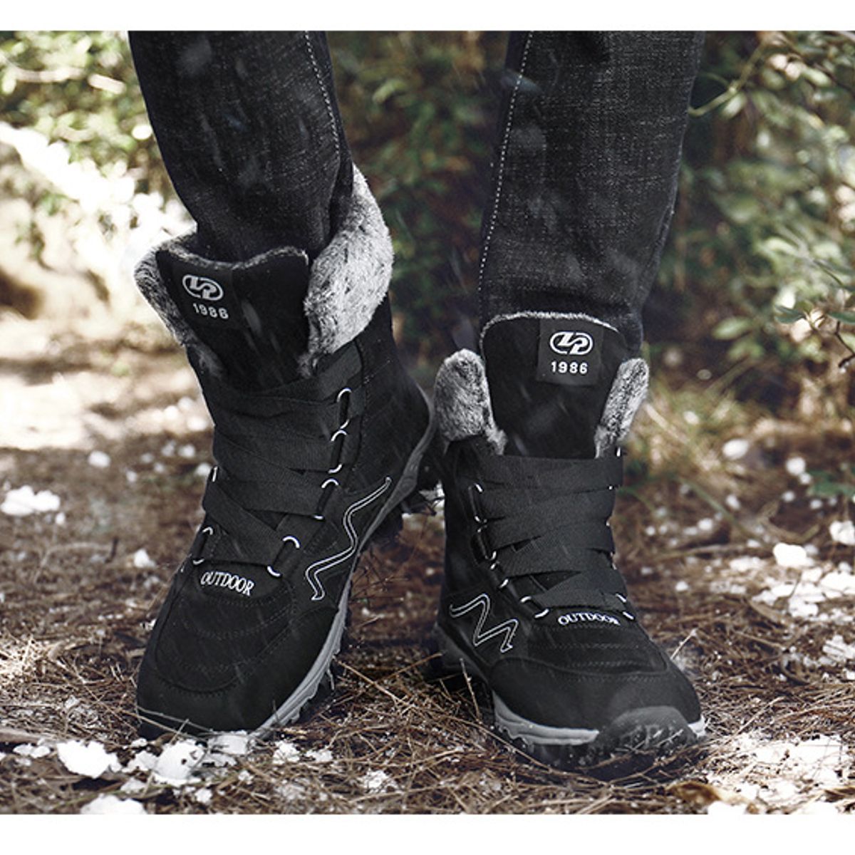 BLWOENS - Botas de invierno Hombre - Negro